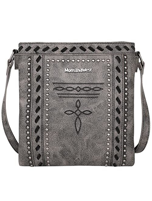 Montana West Western Shoulder Bag for Women Satchel Vegan Leather Western Purses Handbag