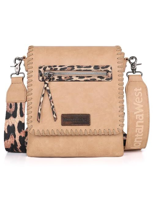 Montana West Crossbody Bags for Women with Dual Compartments Western Crossbody Purse