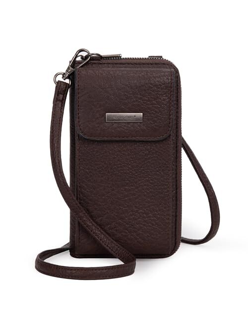 Montana West Crossbody Wallet for Women Dual Zipper Compartment Cluth Purse