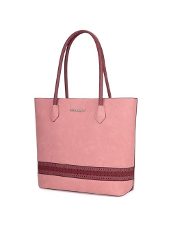 Large Tote Bags for Women Woven Purses and Handbags with Zipper