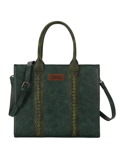 Montana West Wrangler Tote Bag for Women Shoulder Purse Handbag with Zipper Crossbody Bag