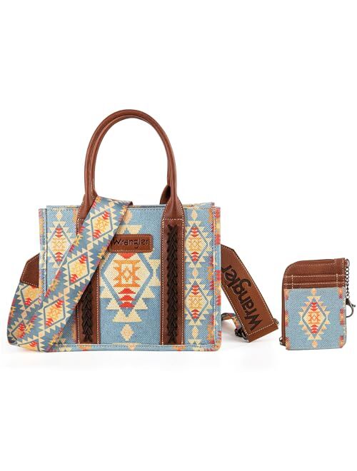 Montana West Wrangler Aztec Tote Bag for Women Boho Shoulder Purses and Handbags Set