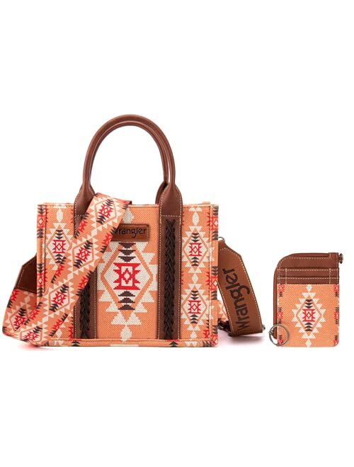 Montana West Wrangler Aztec Tote Bag for Women Boho Shoulder Purses and Handbags Set