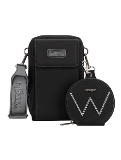 Wrangler Crossbody Cell Phone Bags for Women Wallet Purses with Credit Card Slots