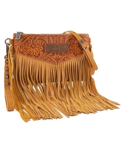 Wrangler Clutch Wristlet Fringe Purse Western Crossbody Bags for Women