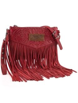 Wrangler Clutch Wristlet Fringe Purse Western Crossbody Bags for Women