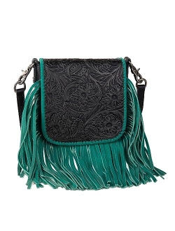 Crossbody Bag Western Purses for Women Genuine Leather Fringe Handbag Western Gifts for Women