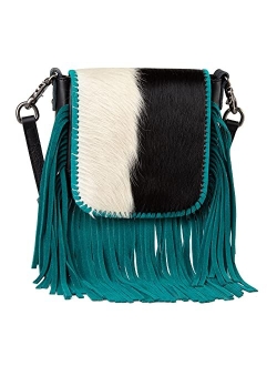 Crossbody Bag Western Purses for Women Genuine Leather Fringe Handbag Western Gifts for Women