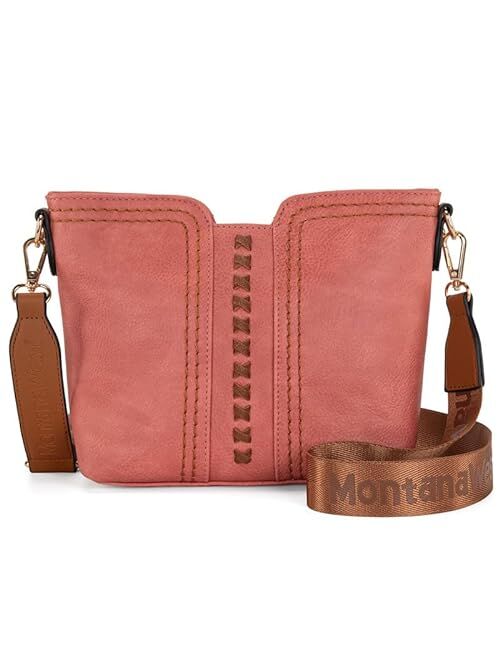 Montana West Crossbody bags for Women Cross Body Purses Small Shoulder Handbags with Wide Guitar Strap