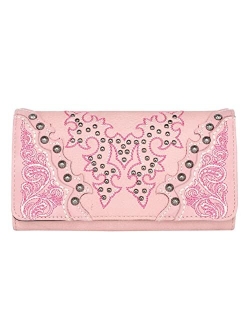 Womens Wallet Clutch Secretary Wallets Credit Card Coin Bill Try Fold Accordion