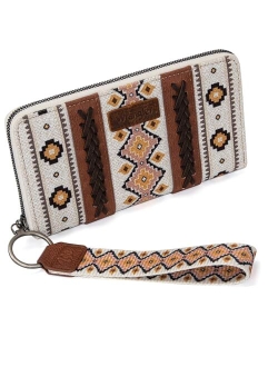 Wrangler Wristlet Western Wallet Boho Aztec Credit Card Holder for Women WG2202-W006CF