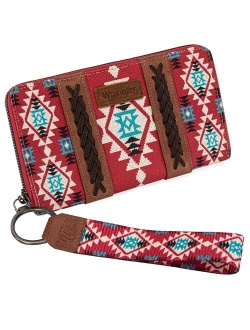 Wrangler Wristlet Western Wallet Boho Aztec Credit Card Holder for Women WG2202-W006CF