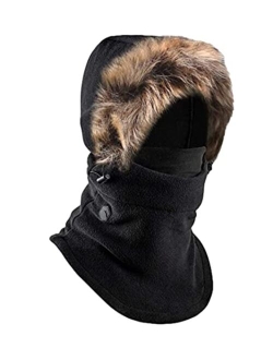 Tough Headwear Fleece Balaclava Ski Mask - Winter Face Mask for Men & Women - Face Cover for Extreme Cold Weather Gear Snowboarding Skiing