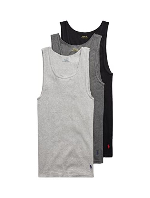 POLO RALPH LAUREN Men's Classic Fit Cotton Tanks 3-Pack