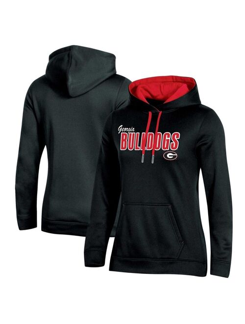 Women's Champion Black Georgia Bulldogs Team Pullover Hoodie