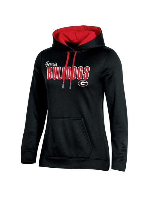 Women's Champion Black Georgia Bulldogs Team Pullover Hoodie