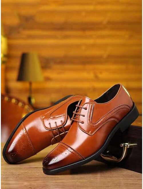 Shein 1 Pair Men's Fashionable Casual Formal Shoes