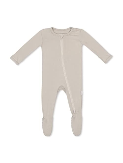 Bamboo Little Soft Baby Bamboo Viscose Footie Pajamas, Zipper Closure, 0-24 Months