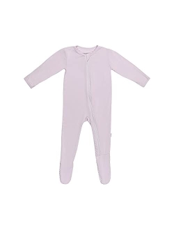 Bamboo Little Soft Baby Bamboo Viscose Footie Pajamas, Zipper Closure, 0-24 Months