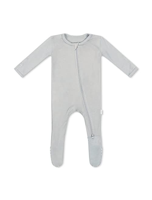 Bamboo Little Soft Baby Bamboo Viscose Footie Pajamas, Zipper Closure, 0-24 Months