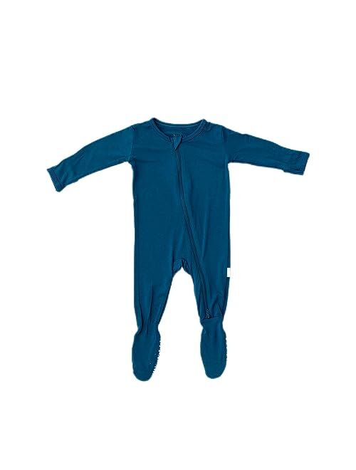 Bamboo Little Soft Baby Bamboo Viscose Footie Pajamas, Zipper Closure, 0-24 Months