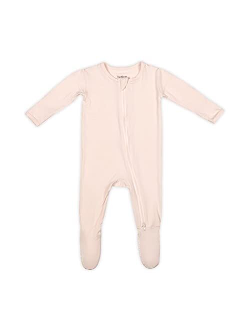 Bamboo Little Soft Baby Bamboo Viscose Footie Pajamas, Zipper Closure, 0-24 Months