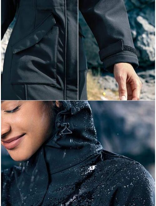 In My Nature Women'S Outdoor Hiking Hooded Softshell Jacket