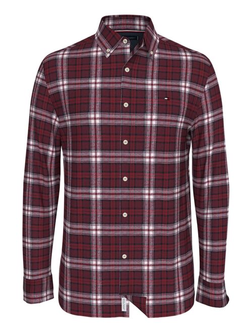 TOMMY HILFIGER Regular-Fit Brushed Plaid Shirt