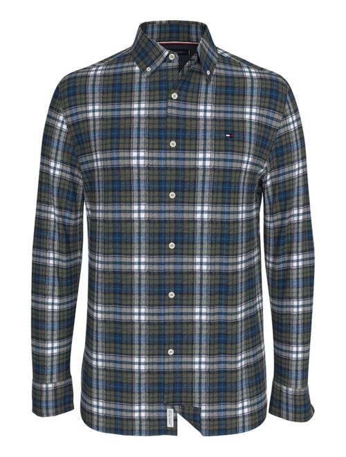 TOMMY HILFIGER Regular-Fit Brushed Plaid Shirt