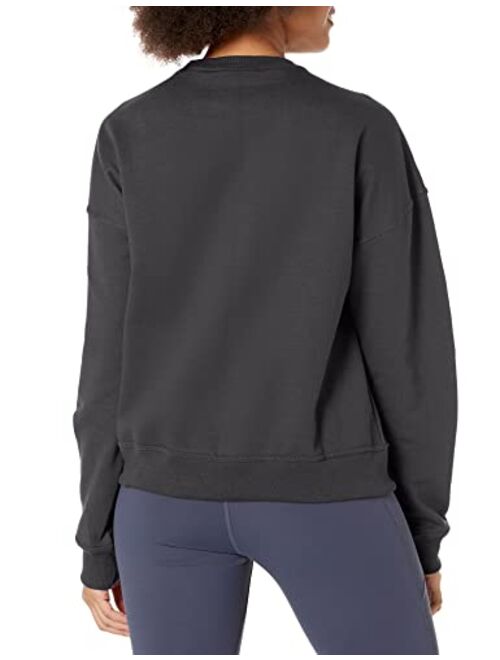 Champion Women's Sweatshirt, Powerblend, Crewneck for Women, C Logo (Plus Size Available)