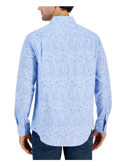 CLUB ROOM Men's Deja Paisley-Print Shirt, Created for Macy's