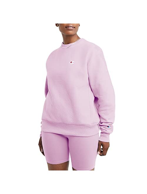 Champion, Reverse Weave, Oversized Fleece Crewneck Sweatshirt for Women