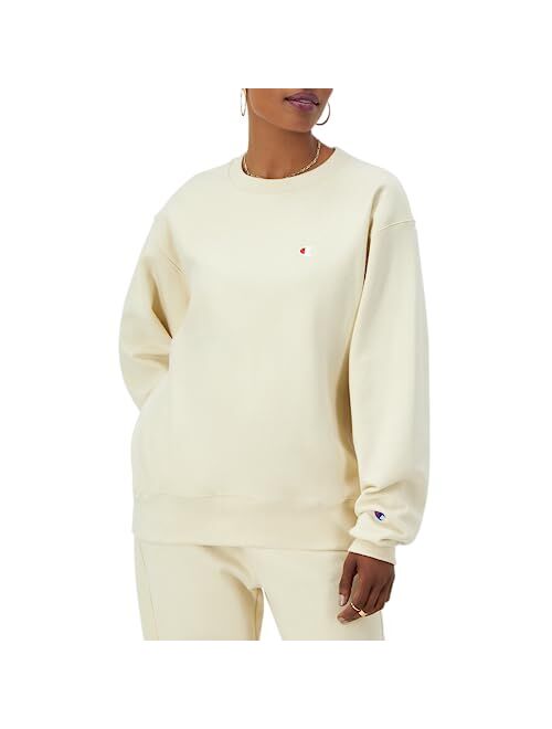 Champion, Reverse Weave, Oversized Fleece Crewneck Sweatshirt for Women