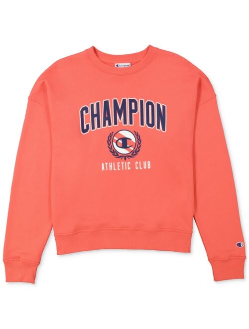 Champion Women's Sweatshirt, Powerblend, Fleece Crewneck, Warm Sweatshirt for Women, Graphic