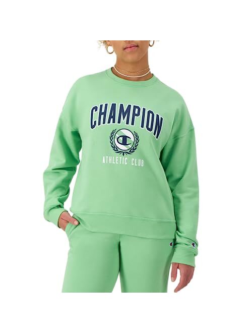 Champion Women's Sweatshirt, Powerblend, Fleece Crewneck, Warm Sweatshirt for Women, Graphic