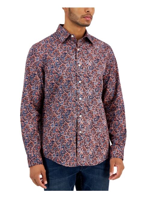 CLUB ROOM Men's Malu Paisley-Print Shirt, Created for Macy's