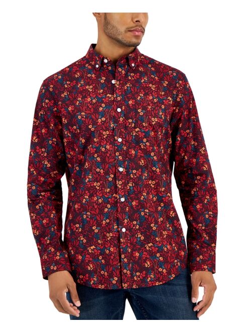 CLUB ROOM Men's Sasha Floral-Print Shirt, Created for Macy's