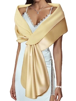 EASEDAILY Women's Shawls and Wraps for Evening Dresses Wedding Scarf Elegant Bridal Stoles Shrug for Bride and Bridesmaid