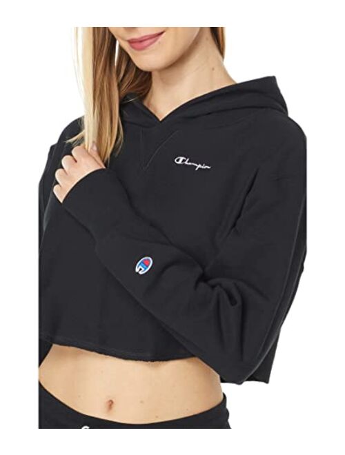 Champion Reverse Weave French Terry Crop Curve Hem Hoodie