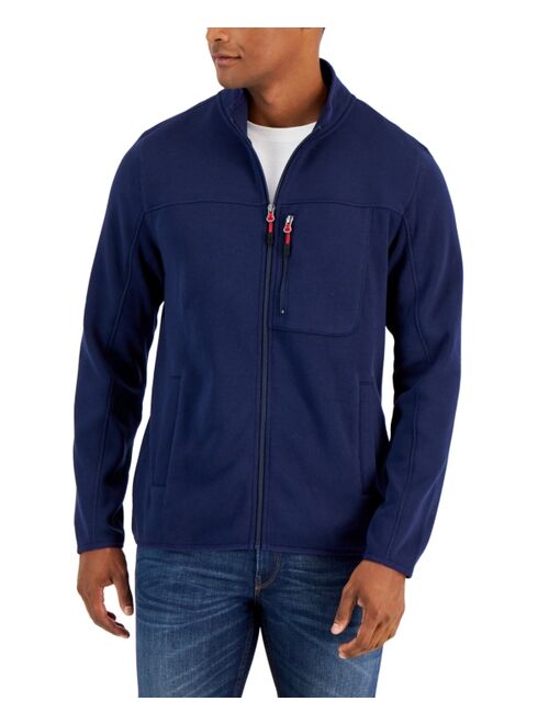 CLUB ROOM Men's Full-Zip Fleece Sweater, Created for Macy's