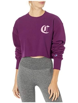 Women's Reverse Weave Cropped Cut Off Crew