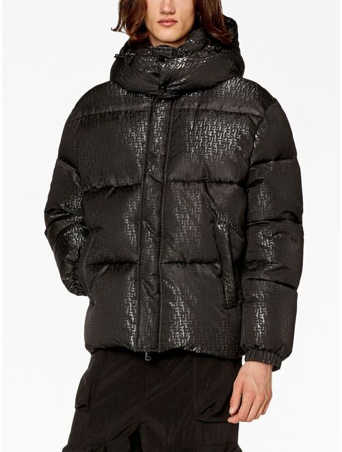 Diesel W-rolfys-mon hooded padded jacket