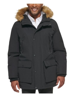 Men's Parka with a Faux Fur-Hood Jacket, Created for Macy's