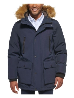 Men's Parka with a Faux Fur-Hood Jacket, Created for Macy's
