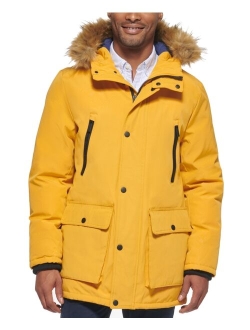 Men's Parka with a Faux Fur-Hood Jacket, Created for Macy's