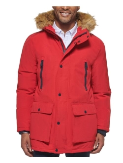 Men's Parka with a Faux Fur-Hood Jacket, Created for Macy's