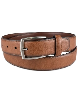 Men's Faux Leather Pebble Grain Stretch Belt, Created for Macy's