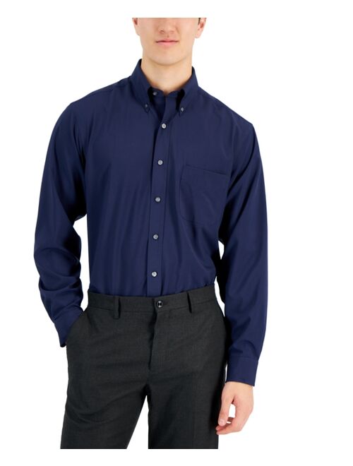 CLUB ROOM Men's Regular Fit Traveler Dress Shirt, Created for Macy's