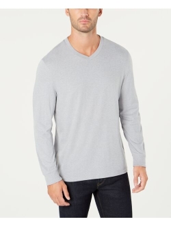 Men's V-Neck Long Sleeve T-Shirt, Created for Macy's