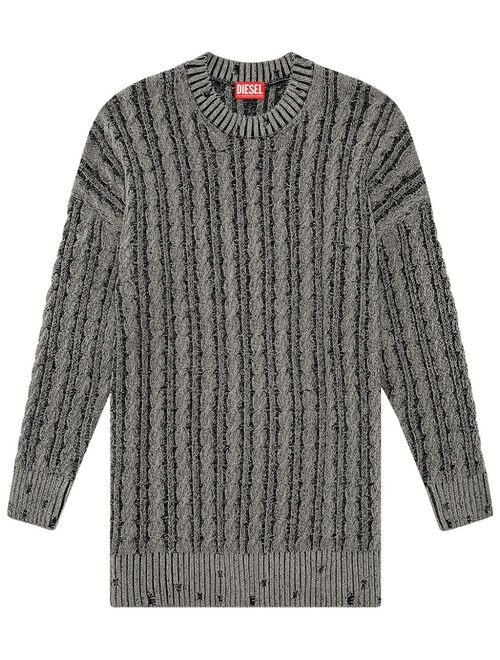 Diesel cable-knit drop-shoulder jumper